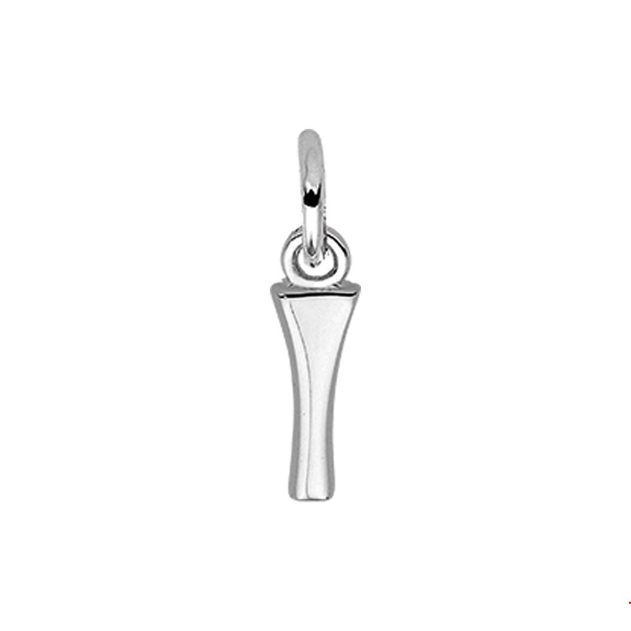 Zilveren hanger letter I met een hoogte van 12.5mm en een breedte van 3.5mm.

Gender: unisex
