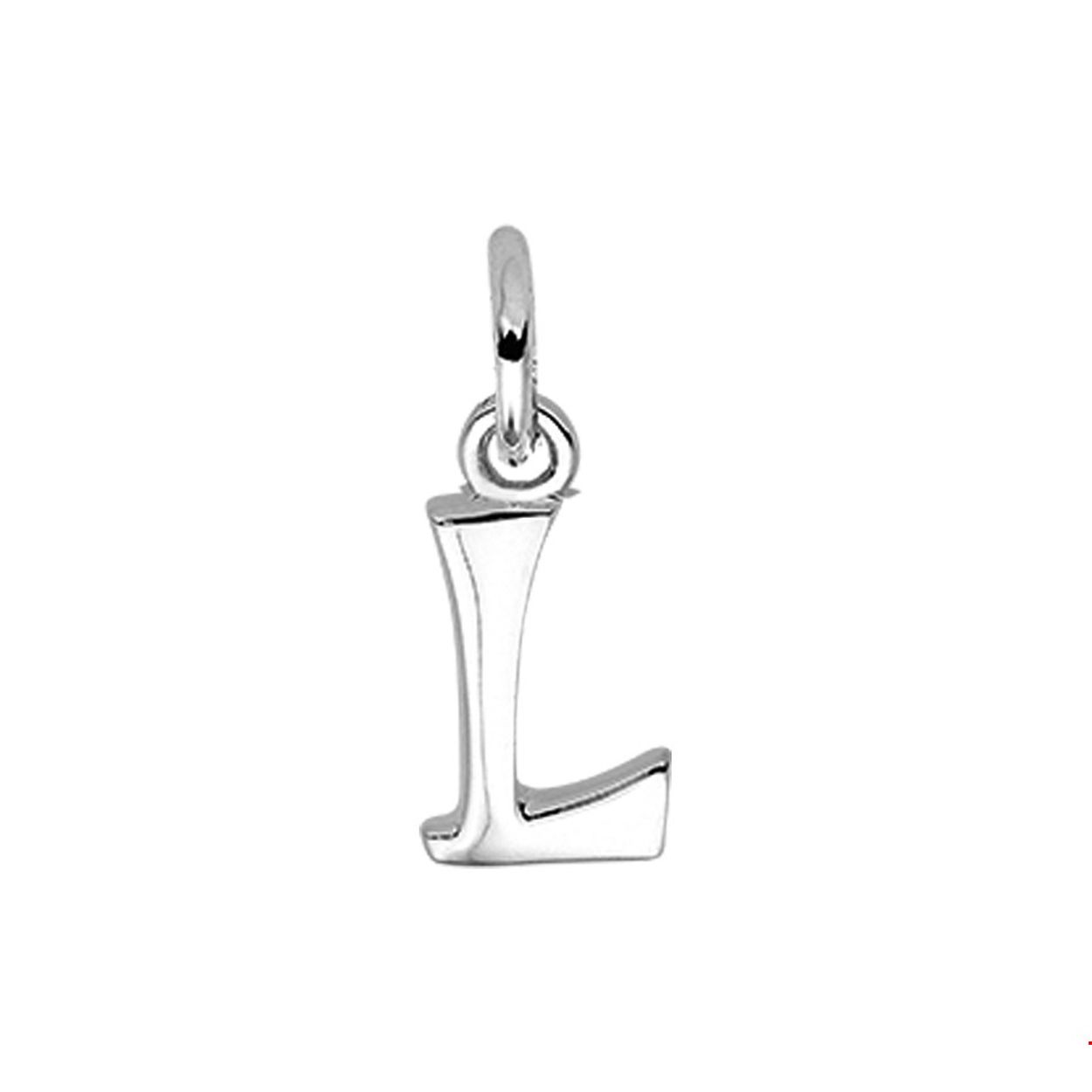 Zilveren hanger letter L met een hoogte van 12mm en een breedte van 6.5mm.

Gender: unisex