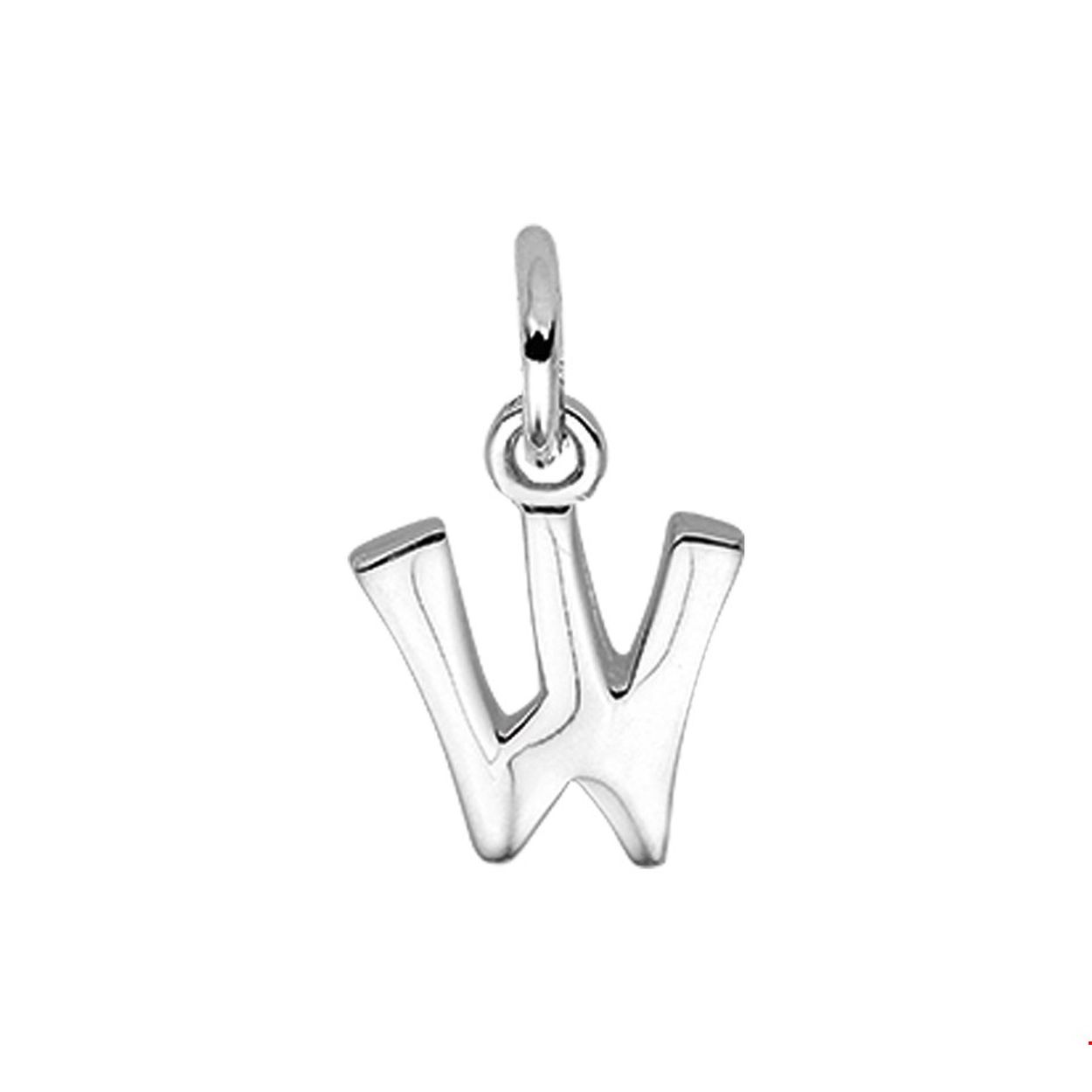 Zilveren hanger letter W met een hoogte van 12mm en een breedte van 10mm.

Gender: unisex