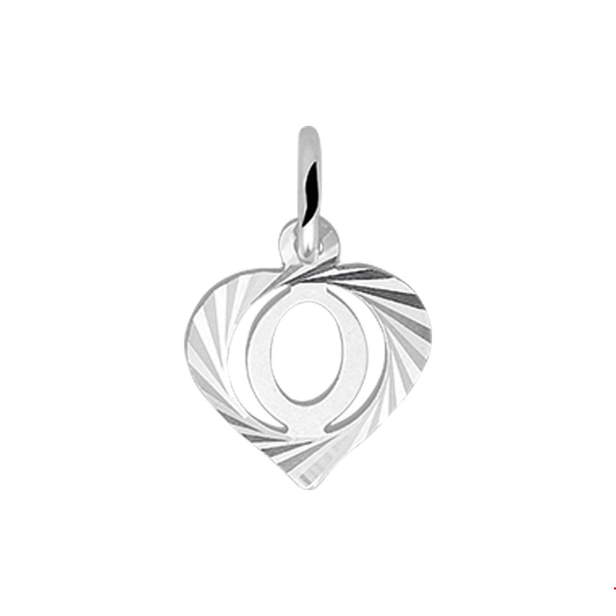 Zilveren hart hanger letter O met een hoogte van 10.5mm en een breedte van 11mm.

Gender: unisex