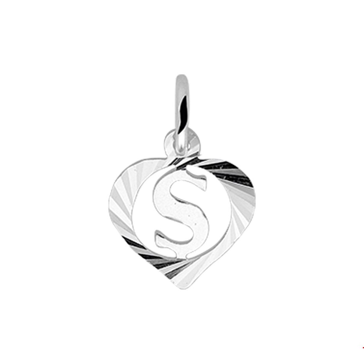 Beschrijving: Zilveren hart hanger letter S met een hoogte van 10.5mm en een breedte van 11mm.
Uniekenummer serie: 34840
Verpakt per: 1
Doelgroep: unisex