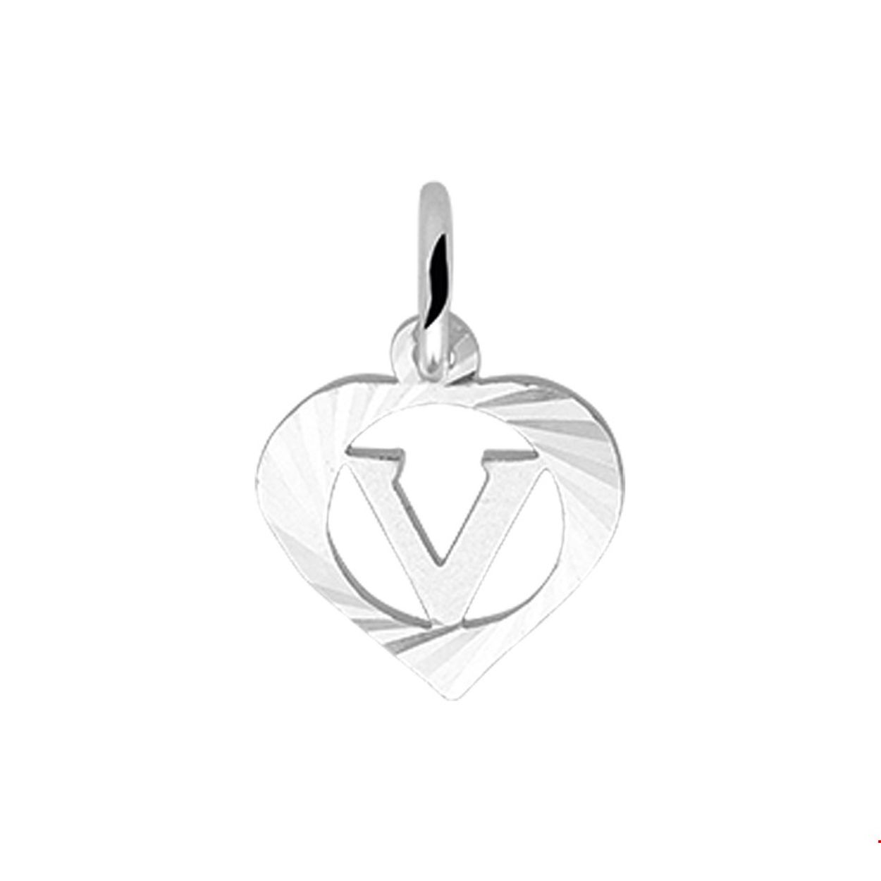 Beschrijving: Zilveren hart hanger letter V met een hoogte van 10.5mm en een breedte van 11mm.
Uniekenummer serie: 34840
Verpakt per: 1
Doelgroep: unisex