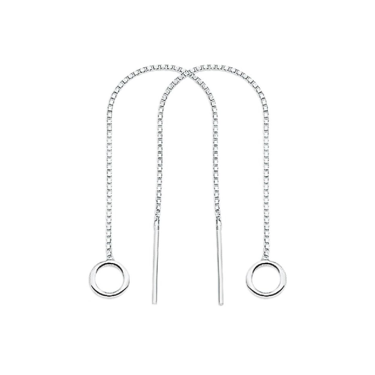 Deze oorknoppen zijn gemaakt van zilver en ze zijn zilverkleurig. Het is een sieraad voor dames.