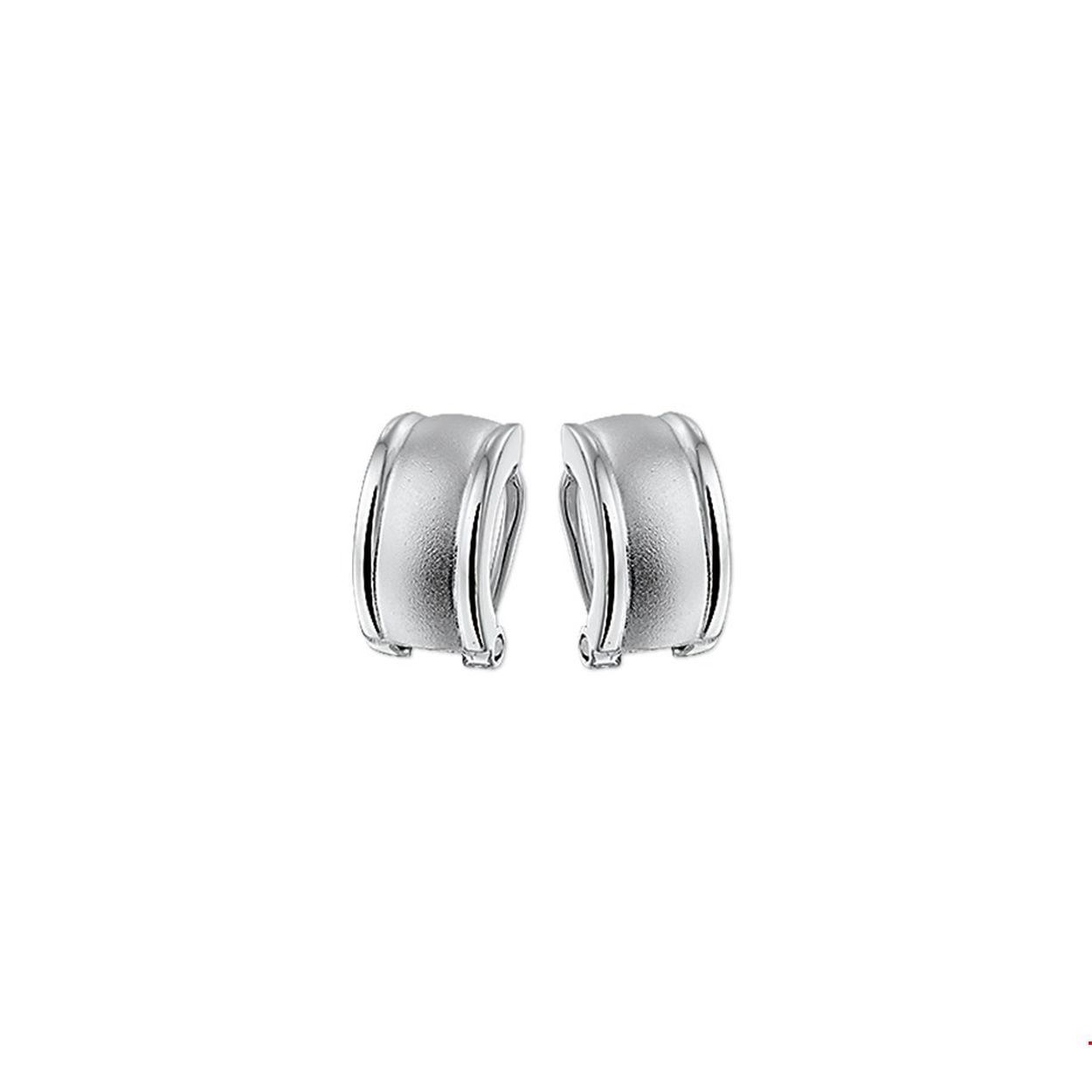 Beschrijving: Zilveren oorclips met een poli/matte afwerking.
Breedte: 8 mm
Hoogte: 14 mm
