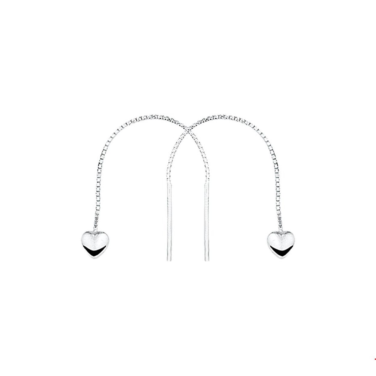 Beschrijving: Deze trendy zilveren doortrekoorbellen met een hartje hebben een lengte van 6.5 cm en het hartje heeft een afmeting van 5.5 x 5.5 mm. Tip: ook leuk om te geven aan je geliefde!
Doelgroep: dames