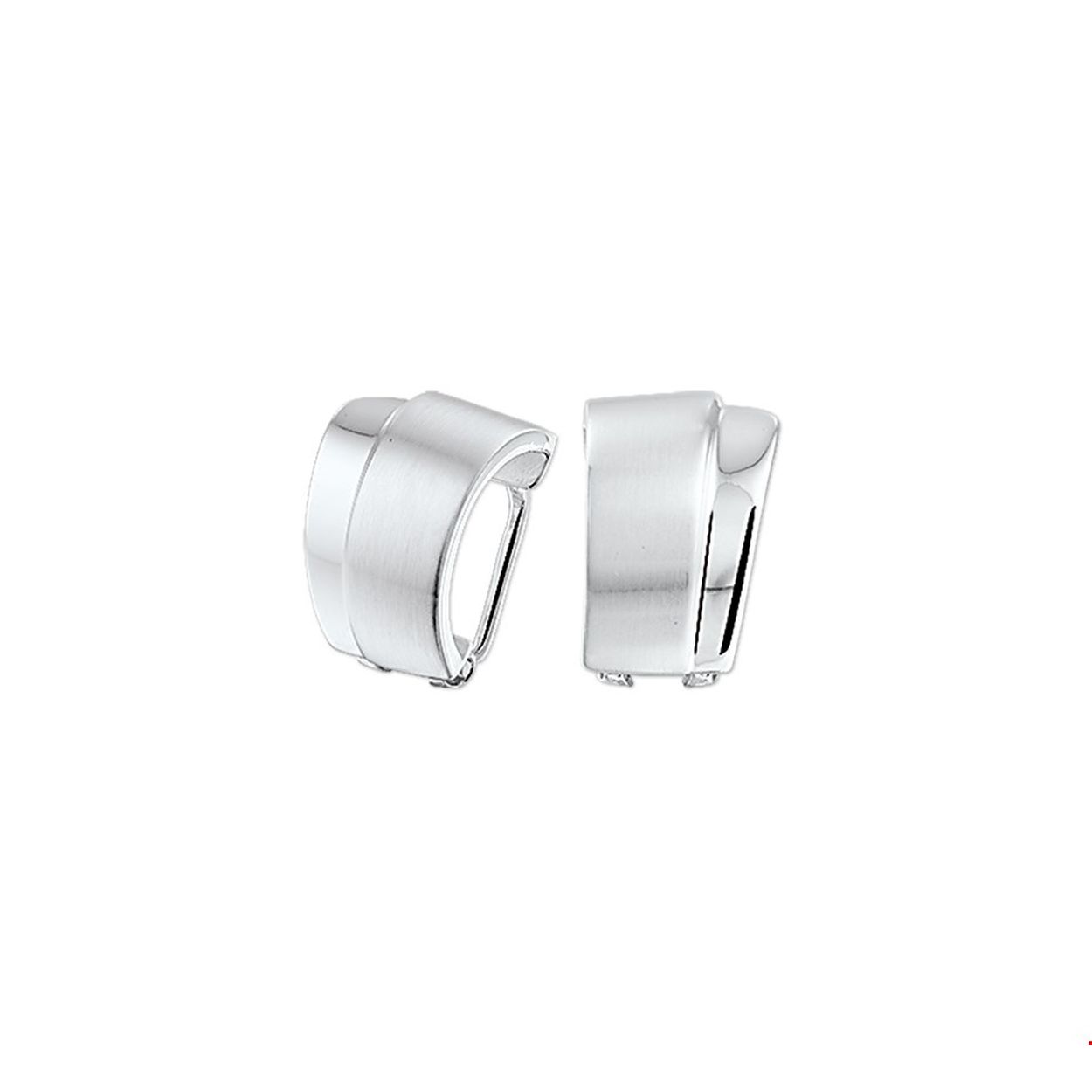 Zilveren oorclips met een poli/matte afwerking.
Doelgroep: dames
Breedte: 11 mm
Hoogte: 16 mm