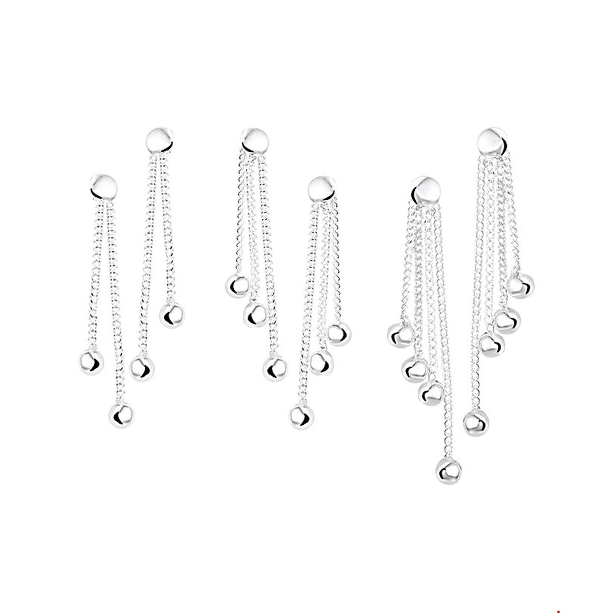 Zilveren oorhangers met een poli afwerking