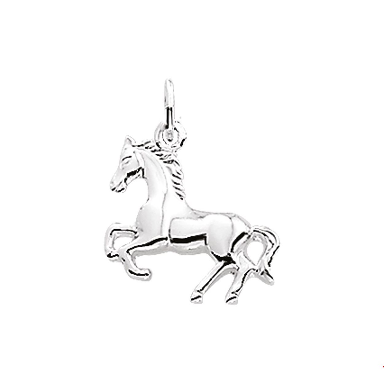 Zilveren bedel met een paard. De bedel heeft een los hangoog.
Doelgroep: dames
Breedte: 14.5 mm
Hoogte: 13.5 mm