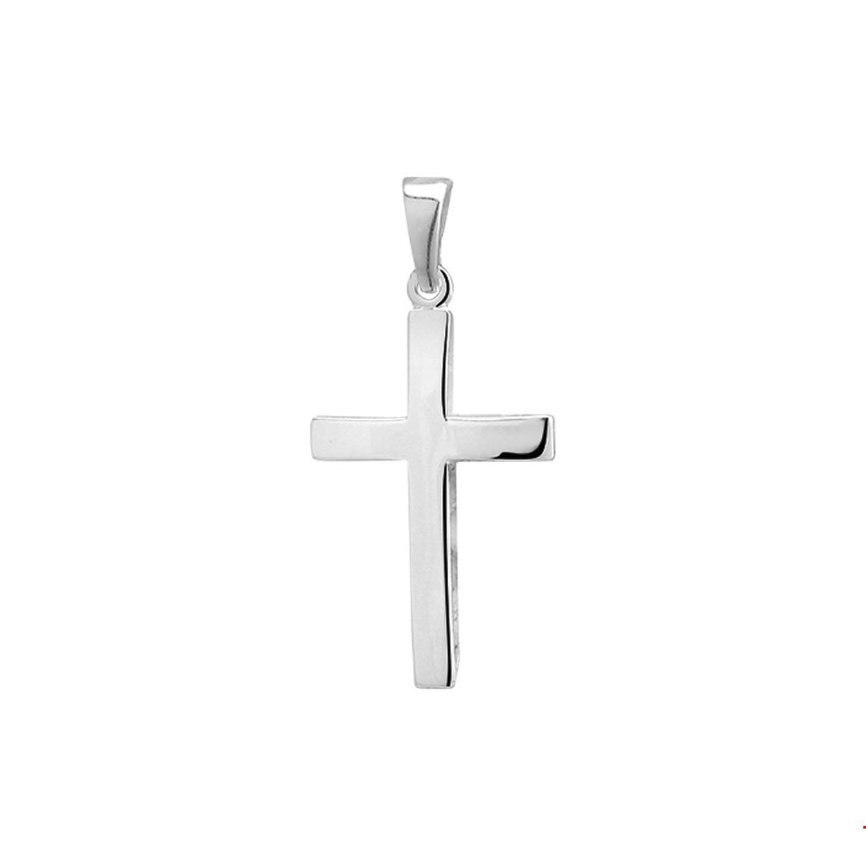 Een kruisje is natuurlijk het eeuwenoude symbool voor geloof. Laat zien waar jij voor staat en draag dit teken met symbolische waarde altijd bij je. Details: Zilveren hanger met een kruis van 24x14mm.
Doelgroep: unisex
Breedte: 14 mm
Hoogte: 24 mm