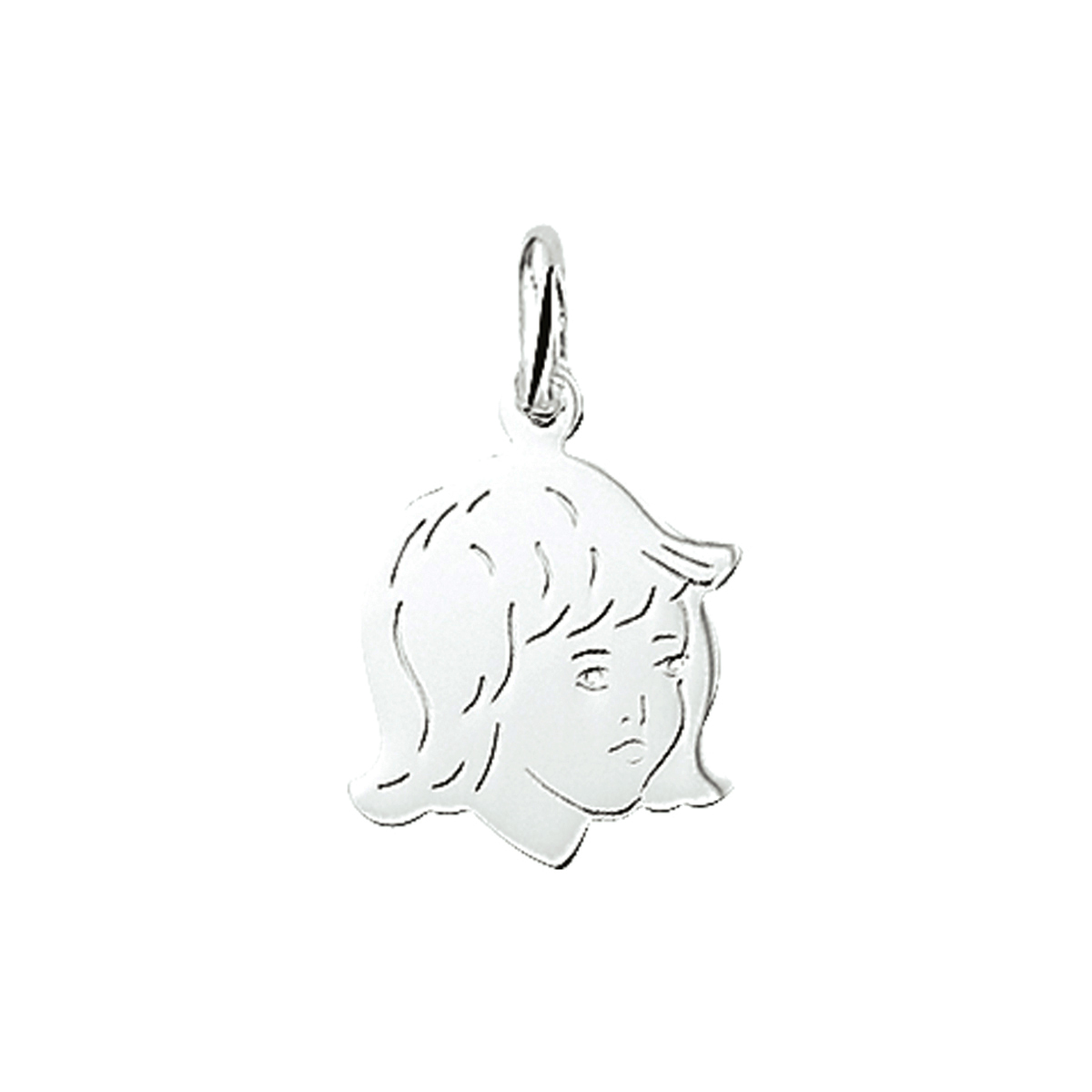 Het product Kinderkopje meisje met modelnummer 1005206 is een zilverkleurige hanger van het merk Kasius. Deze hanger, vervaardigd uit zilver, weegt 0,95 gram. Het is de perfecte accessoire om een subtiele, elegante touch aan elke outfit toe te voegen. Draag deze zilveren hanger aan een ketting om je look compleet te maken.