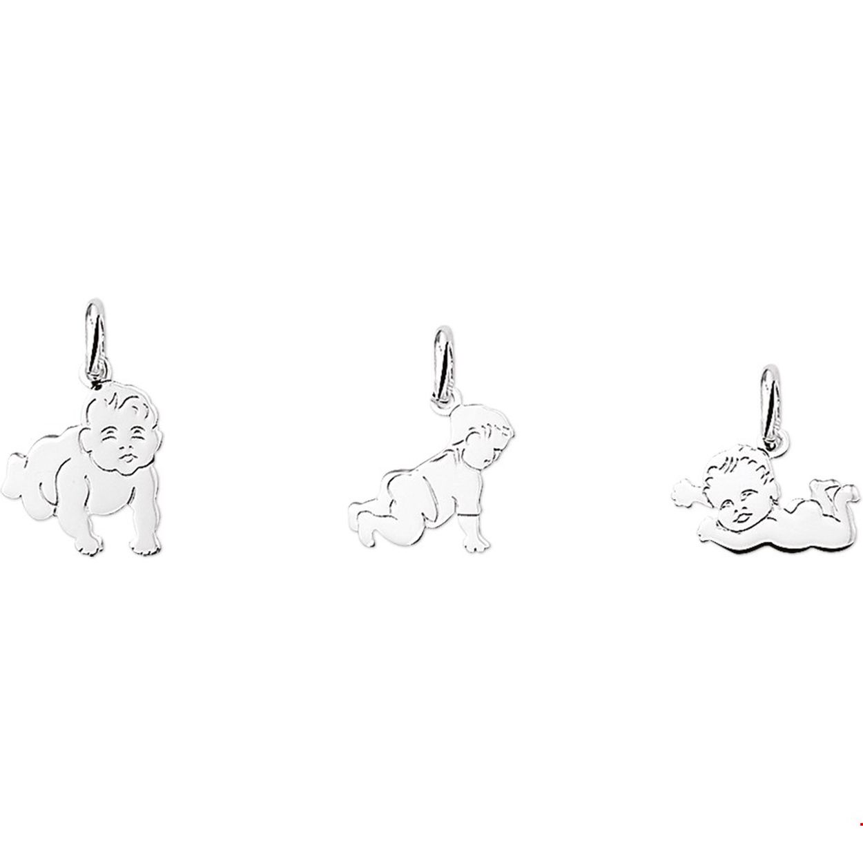 Zilveren hanger baby kruipend/liggend
Doelgroep: unisex