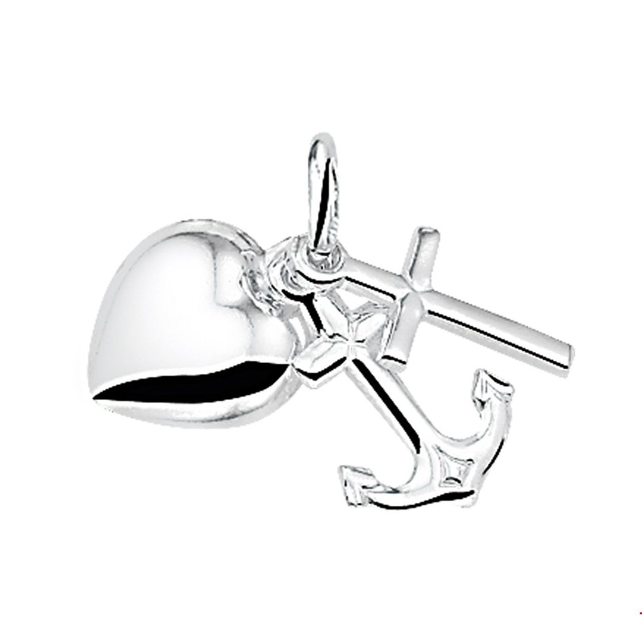 16mm geloof hoop liefde los aan een oogje | 925 zilver | per stuk