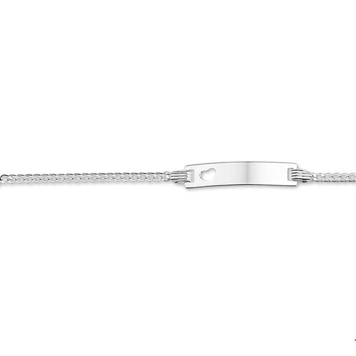 Beschrijving: Zilveren graveerarmband met een gestanst hartje. De lengte bedraagt 9cm met 2cm extensie. De breedte van de graveerplaat bedraagt 4.2mm.
Uniekenummer serie: 27635
Doelgroep: kinderen
Breedte: 4.2 mm
Kortste lengte: 9 mm
Langste lengte: 11 mm
