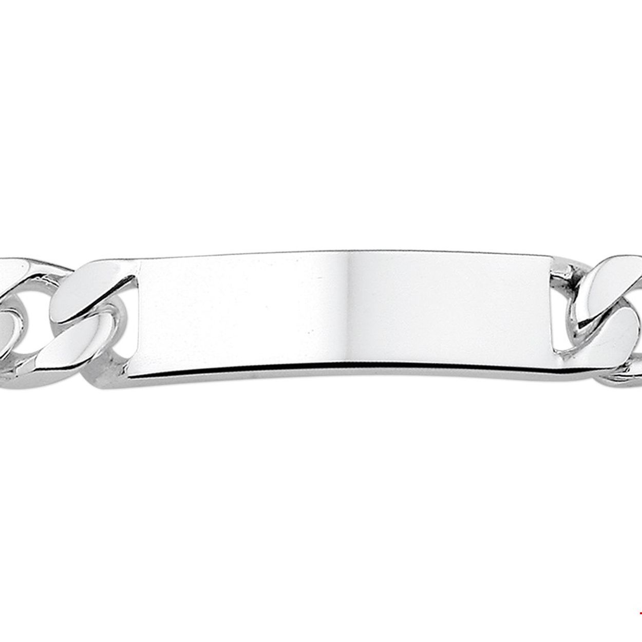 Beschrijving: Zilveren graveerarmband. De lengte bedraagt 22cm en de breedte van de graveerplaat bedraagt 12.1mm. 
Verpakt per: 1
Doelgroep: unisex
Breedte: 12 mm
Langste lengte: 22 mm
