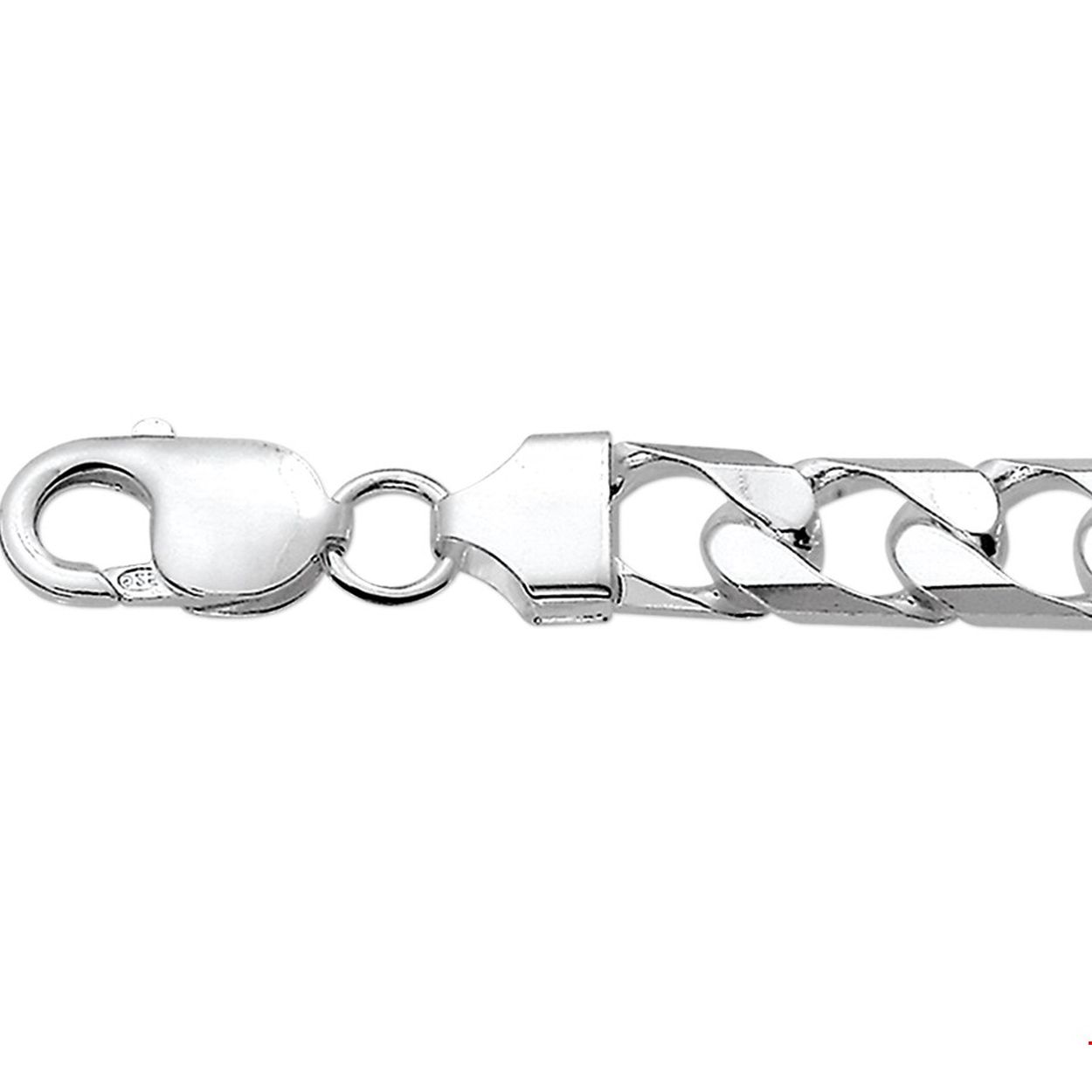 De moderne man weet dat sieraden allang niet meer alleen voor vrouwen zijn! Draag jouw set casual met een spijkerbroek of met een knipoog bij een wat meer zakelijke look. Details: Zilveren collier met geslepen gourmet schakel.

Gender: heren
Breedte: 10 mm
Langste lengte: 60 mm