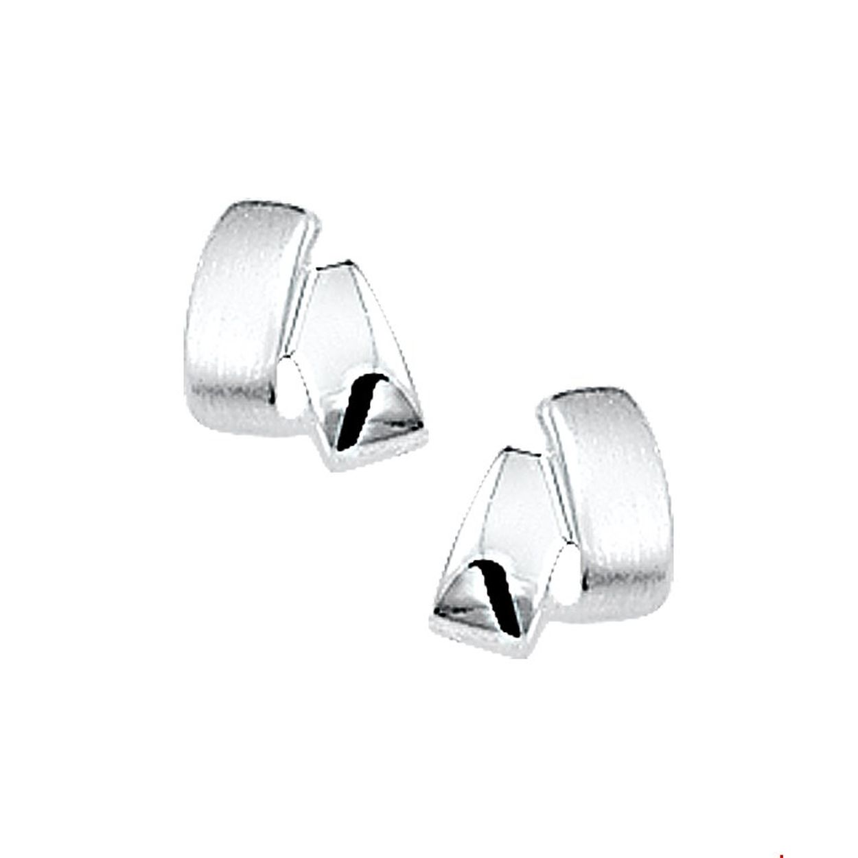 Beschrijving: Zilveren oorknoppen met een poli/matte afwerking. 
Verpakt per: 1
Doelgroep: dames
Breedte: 7 mm
Hoogte: 8.5 mm