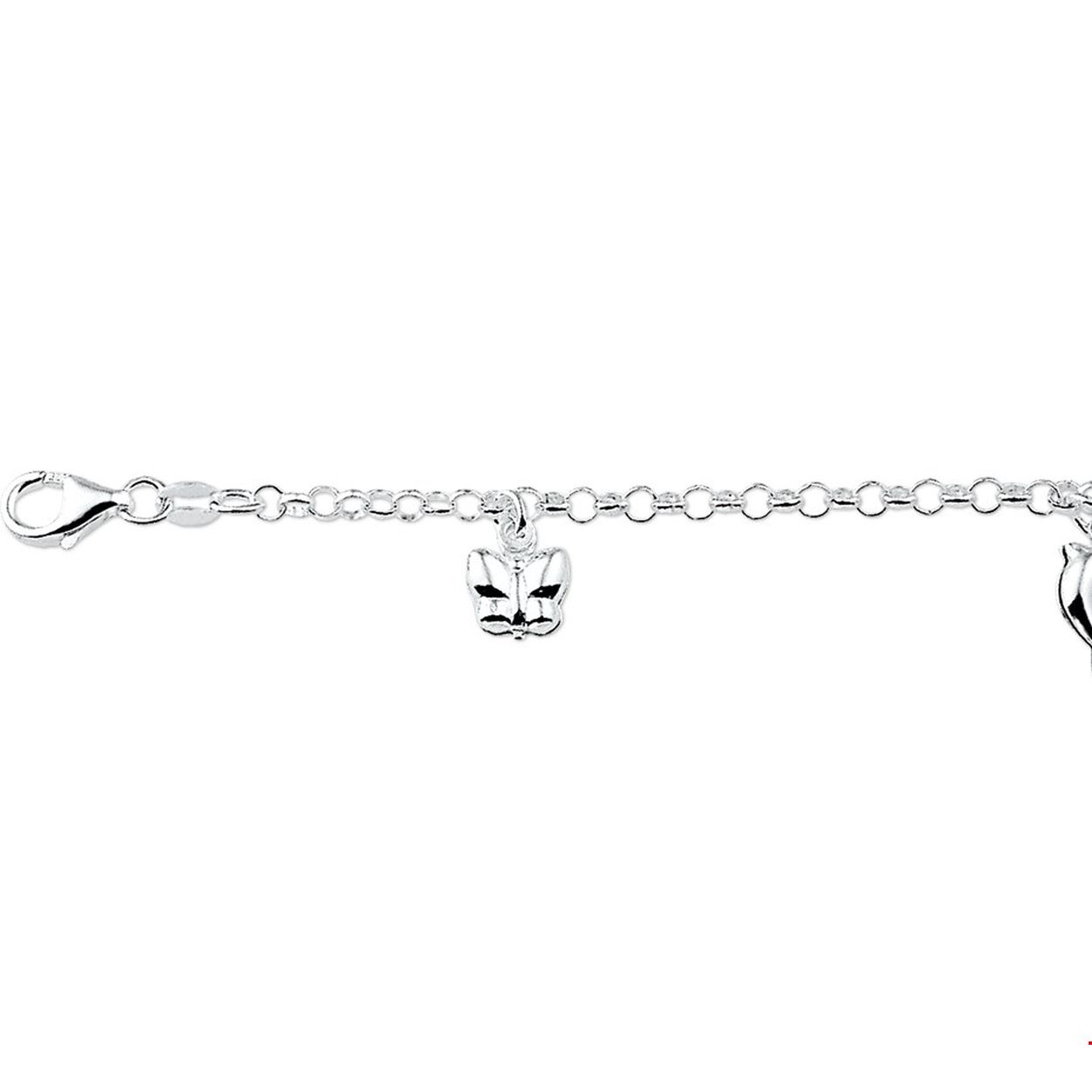 Zilveren bedel armband 1007752
