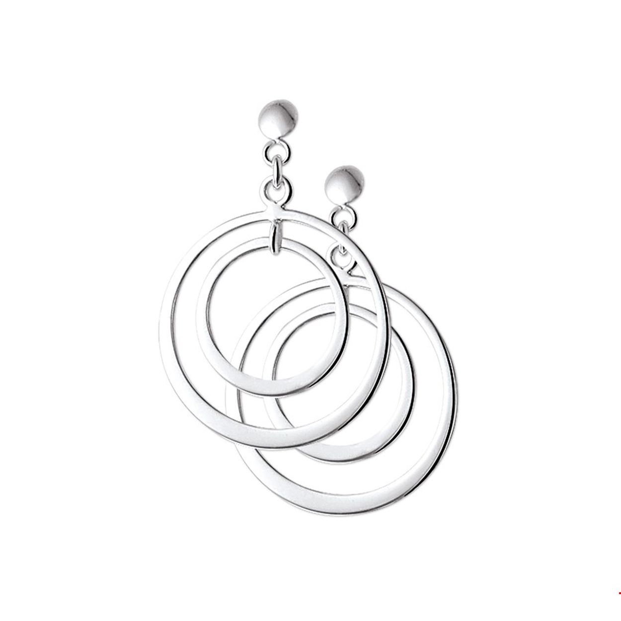Beschrijving: Zilveren oorhangers met een poli afwerking. 
Verpakt per: 1
Doelgroep: dames
Breedte: 23 mm
Hoogte: 32.5 mm