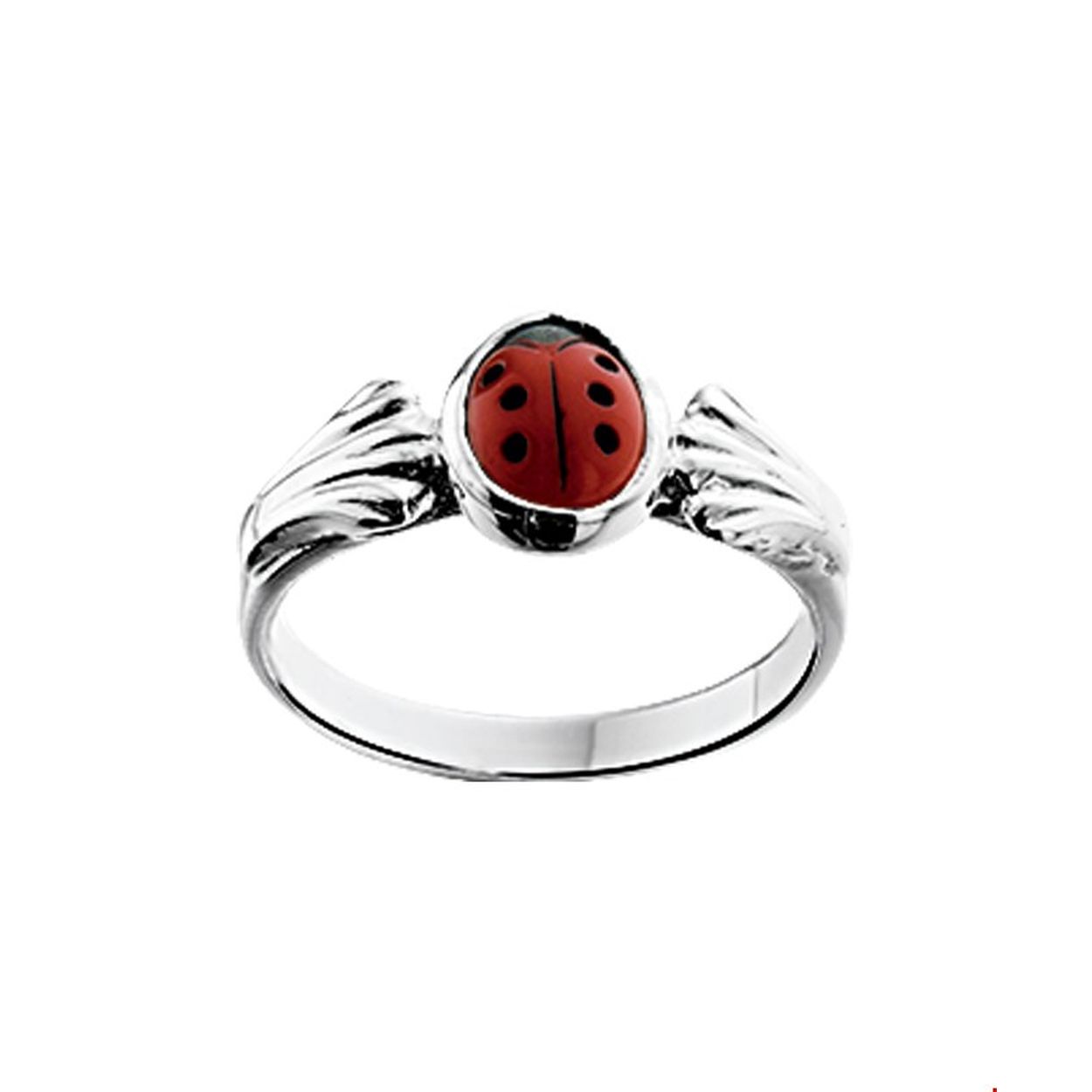 ZILVEREN RING, LIEVEHEERSBEESTJE