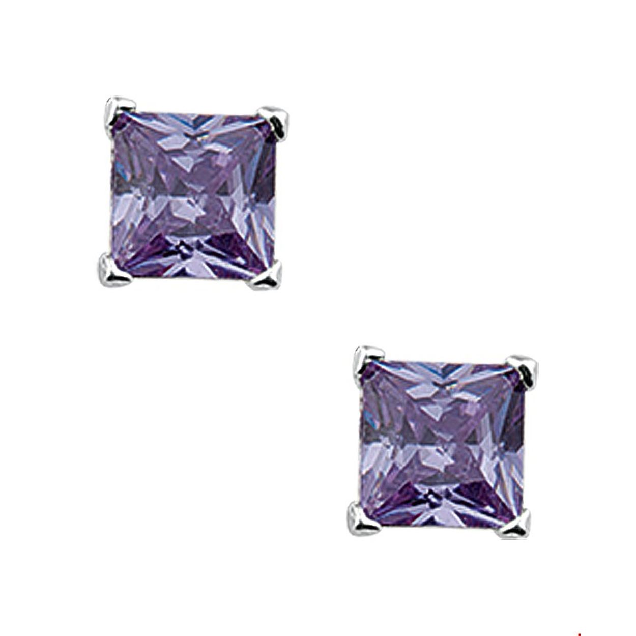 Beschrijving: Zilveren oorknoppen met paars zirkonia. 
Uniekenummer serie: 25916
Doelgroep: dames