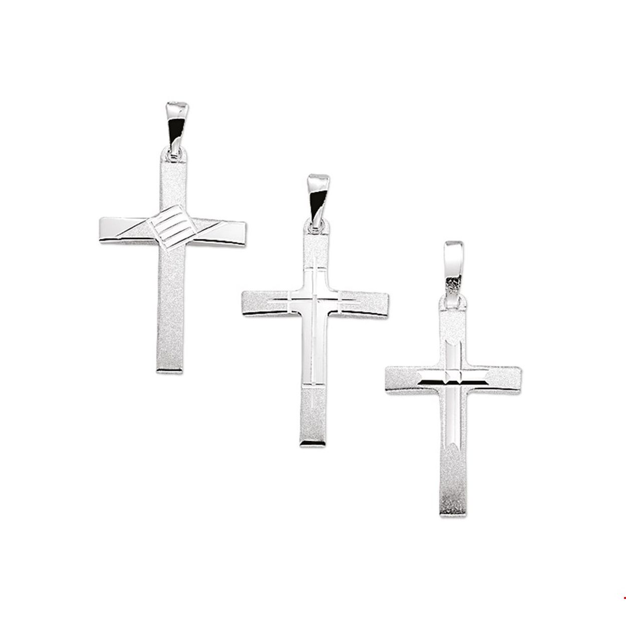 Diverse kruisjes. Prijs per stuk
Breedte: 12.5 mm
Hoogte: 21.5 mm