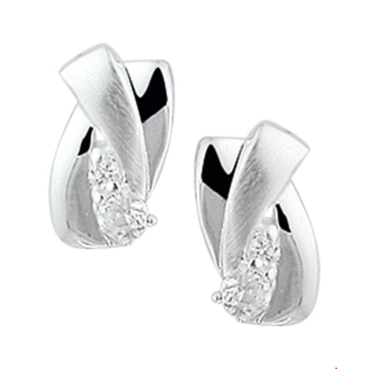 Beschrijving: Zilveren oorknoppen met zirkonia en een poli/matte afwerking. 
Verpakt per: 1
Doelgroep: dames
Breedte: 6 mm
Hoogte: 10.5 mm
Zetting: solitaire (rijzetting)