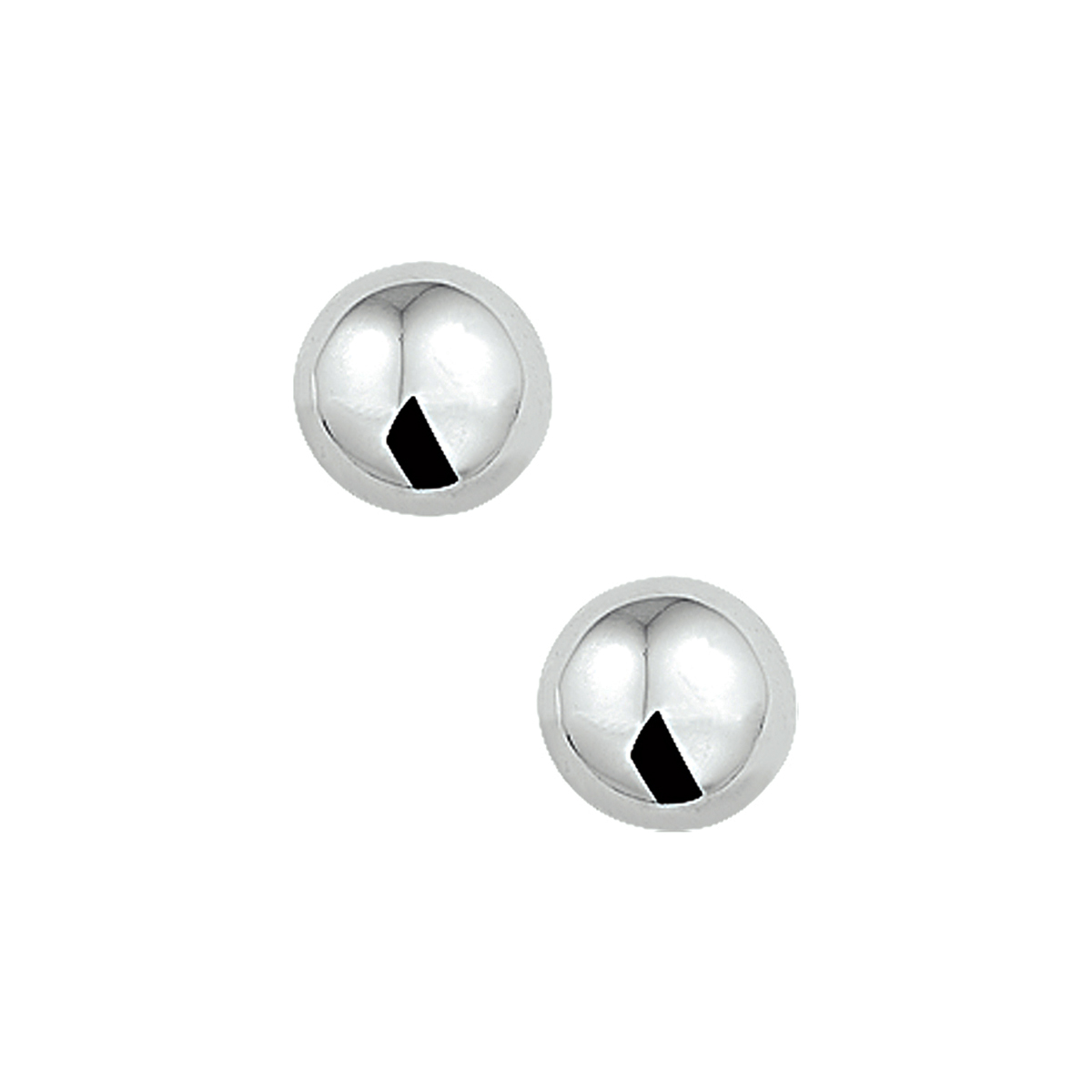 Zilveren oorknoppen bol 8mm