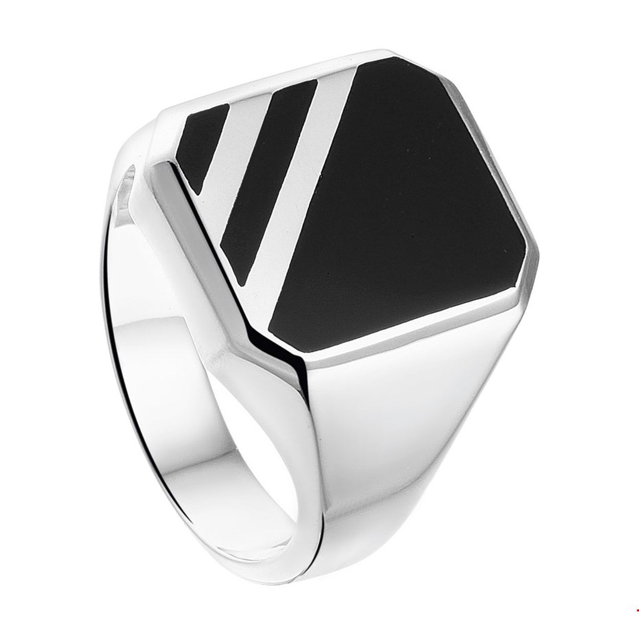Beschrijving: Zilveren zegelring met onyx.
Doelgroep: heren
Ringmaat: 19.50 mm (61)
Breedte: 16 mm