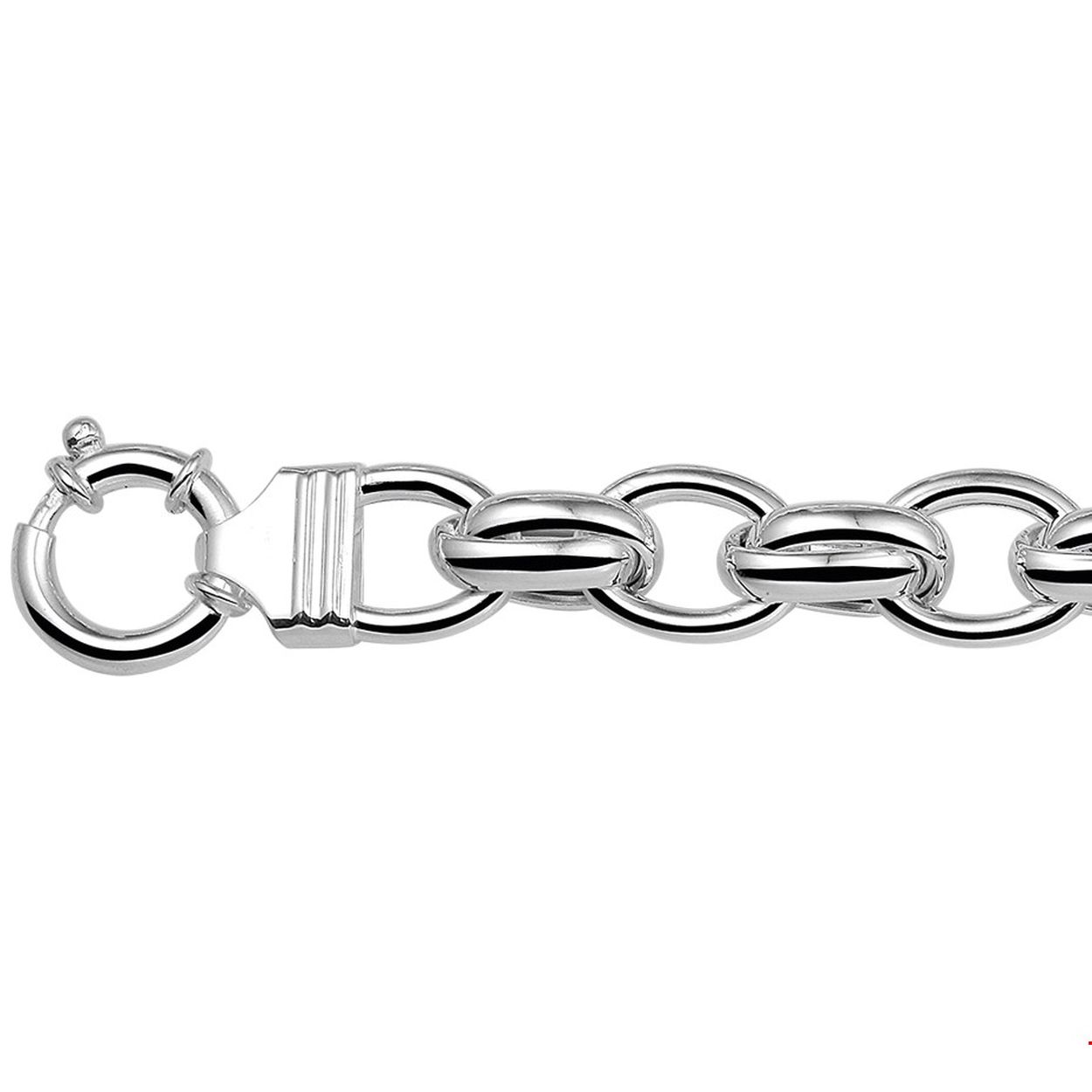 Zilveren armband fantasie 20.5cm KA1014088
Uniekenummer serie: 31076
Breedte: 12.3 mm
Langste lengte: 21 mm