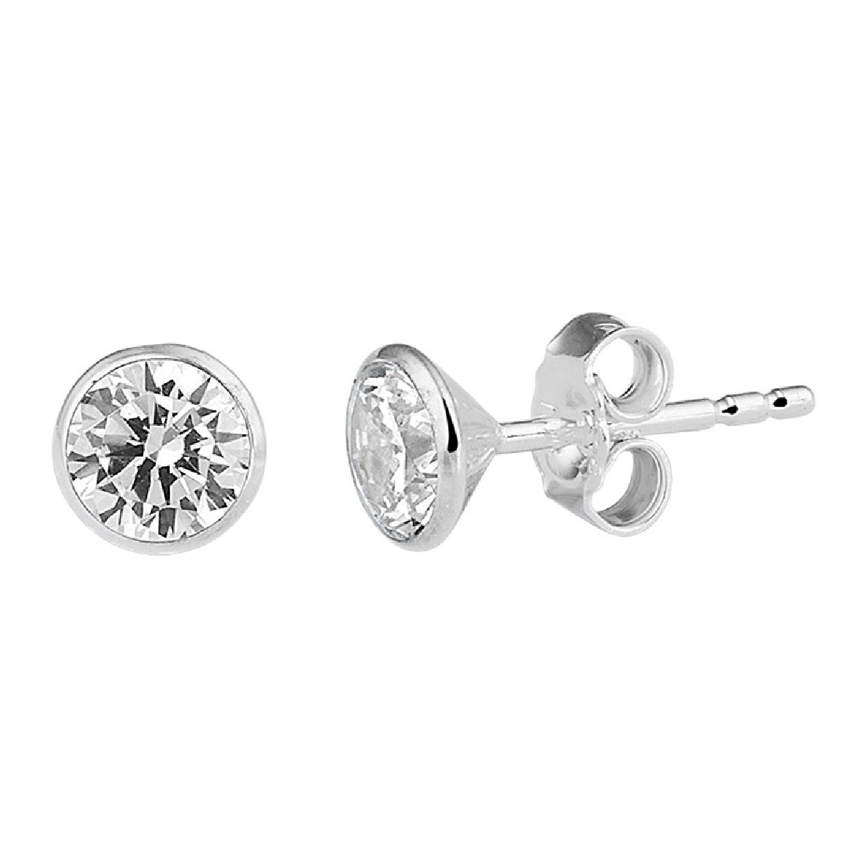Deze oorknoppen zijn gemaakt van zilver en ze zijn zilverkleurig. Het is een sieraad voor dames.