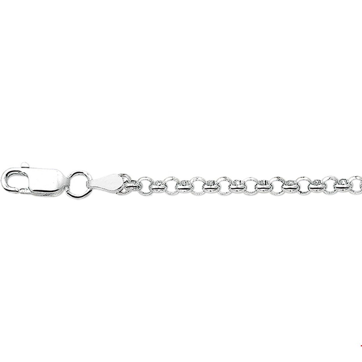Beschrijving: Zilveren armband met jasseron schakel. 
Doelgroep: dames
Breedte: 3.5 mm
Langste lengte: 18 cm