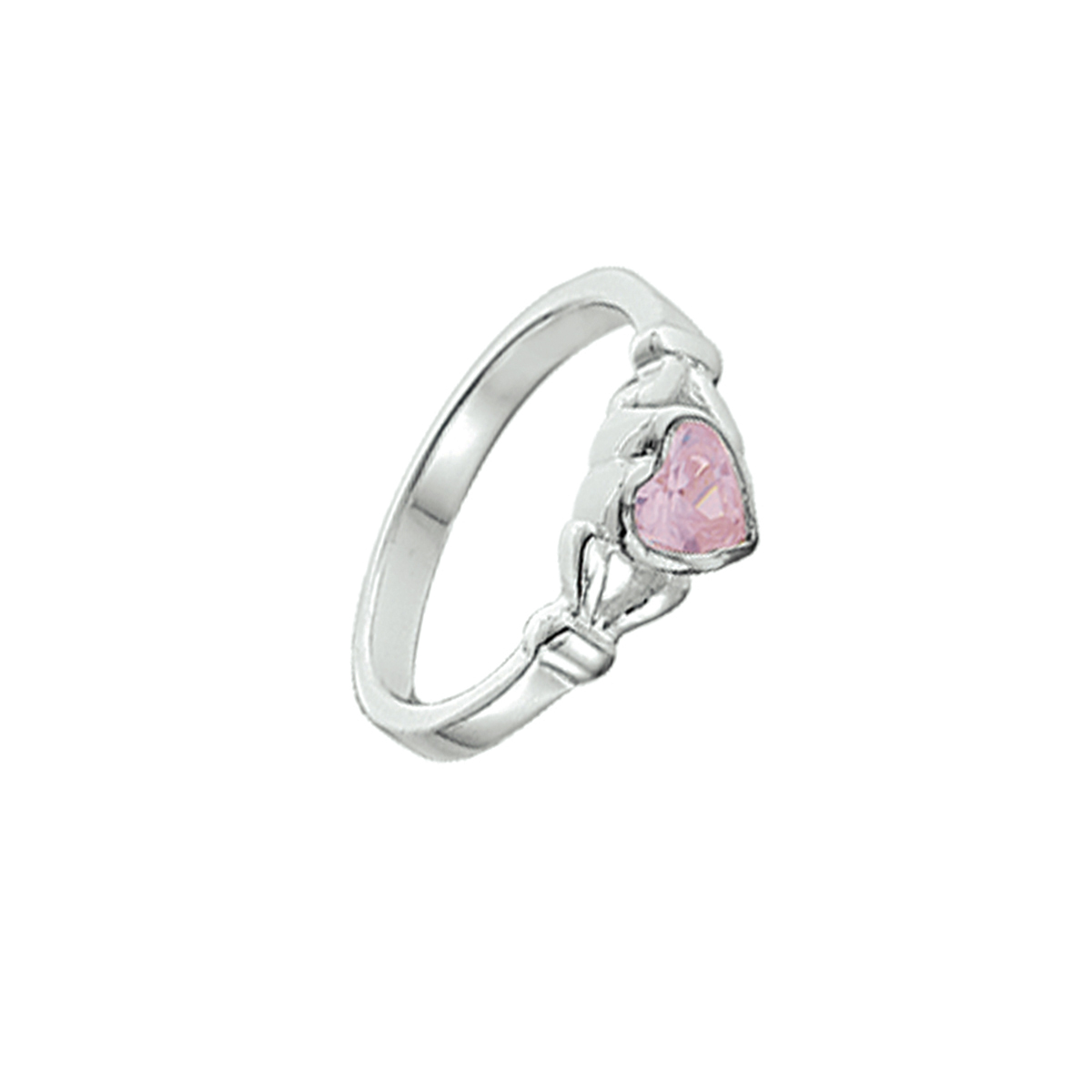 Ring met hart en roze zirkonia
Ringmaat 12,5