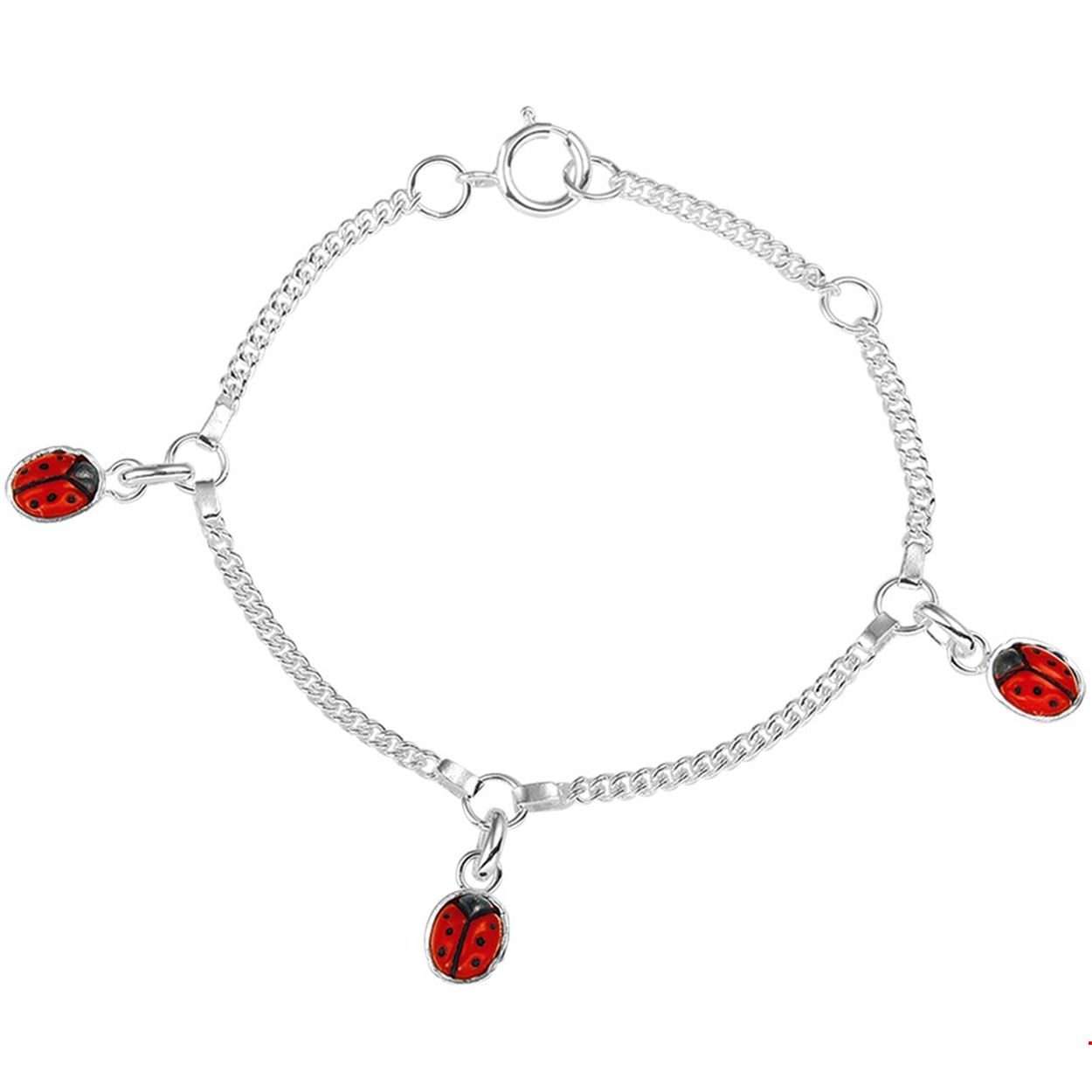 Zilveren armband lieveheersbeestjes KA1015231