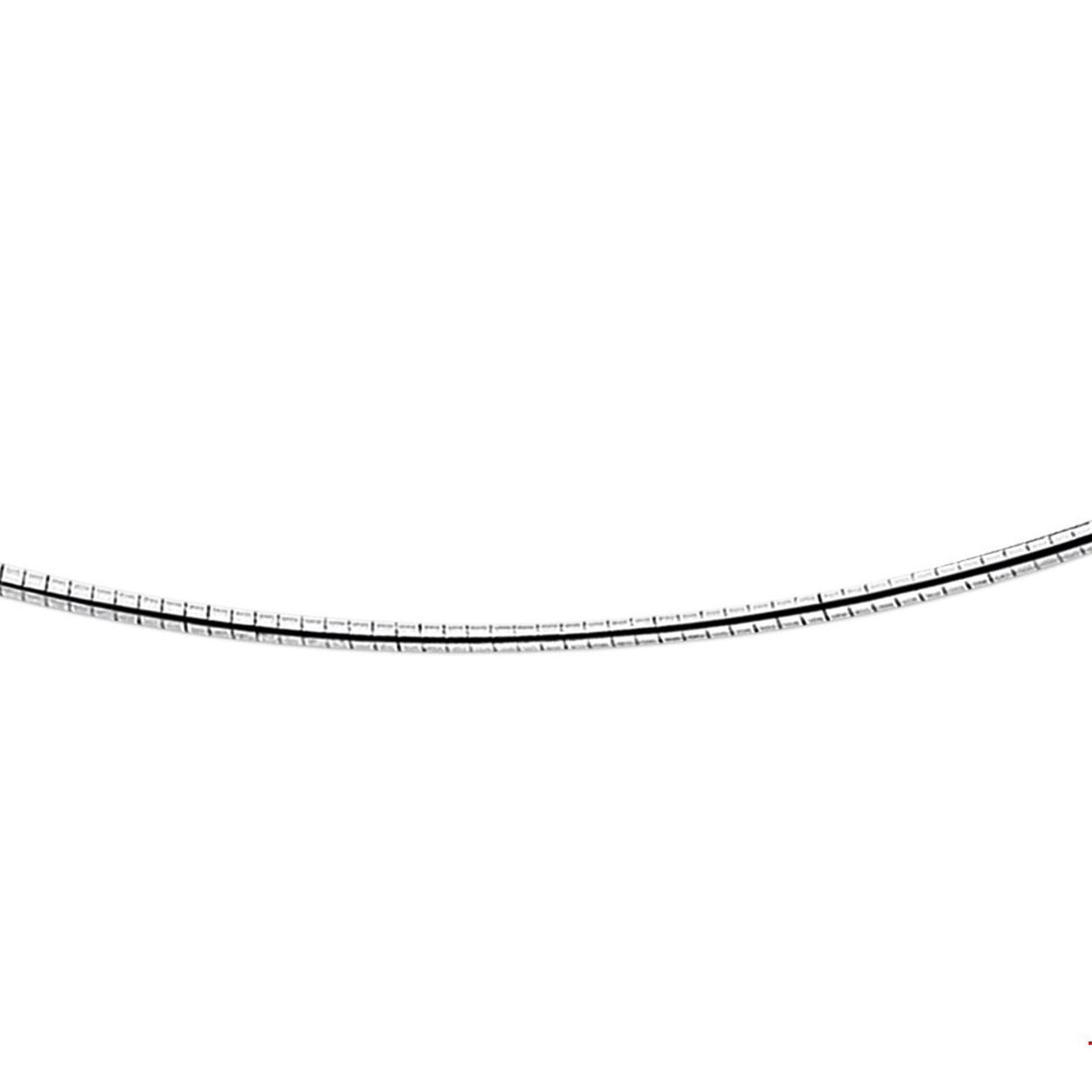 Zilveren omega collier.
Doelgroep: dames
Breedte: 2 mm
Langste lengte: 50 mm