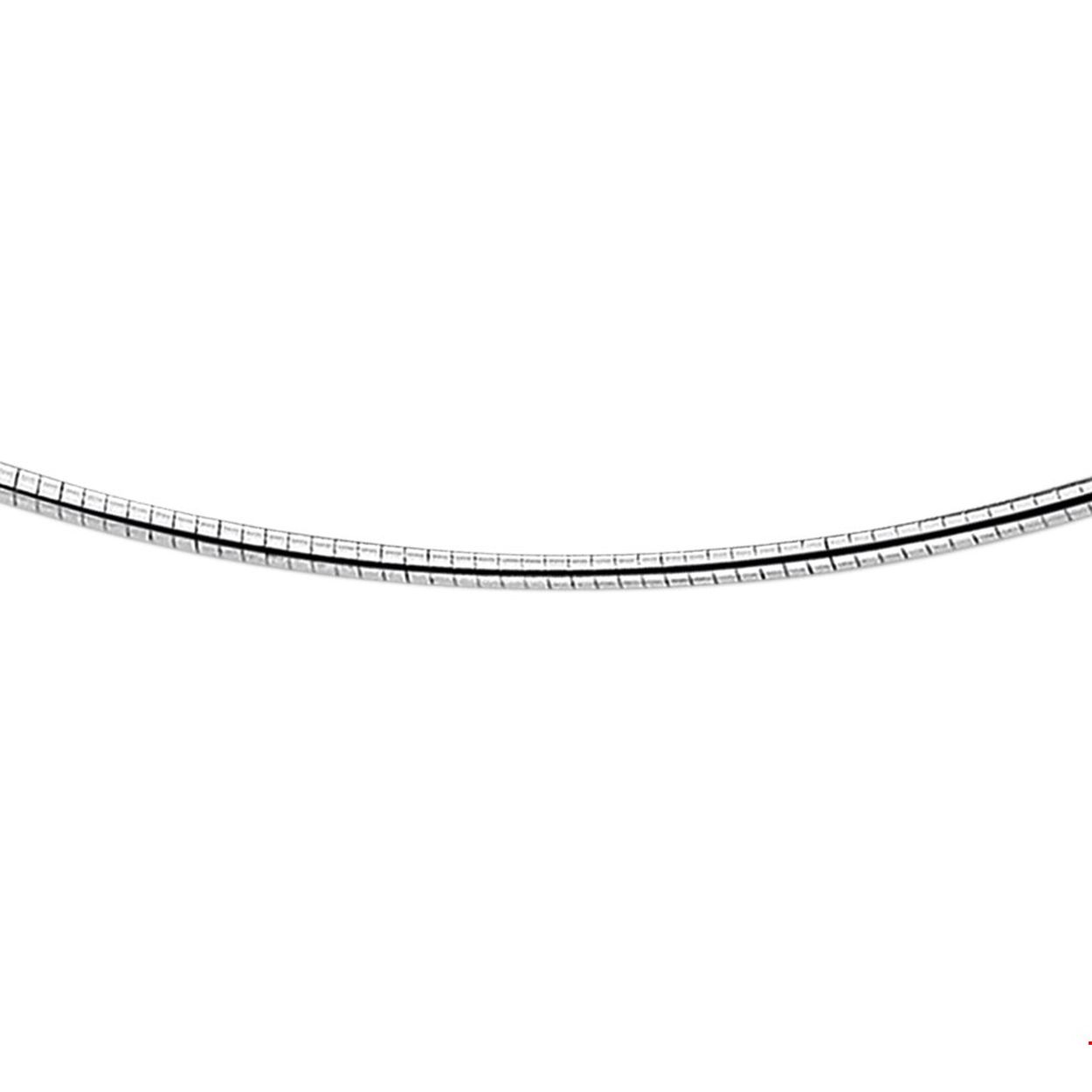 Zilveren omega collier.

Gender: dames
Breedte: 1.75 mm
Langste lengte: 45 mm