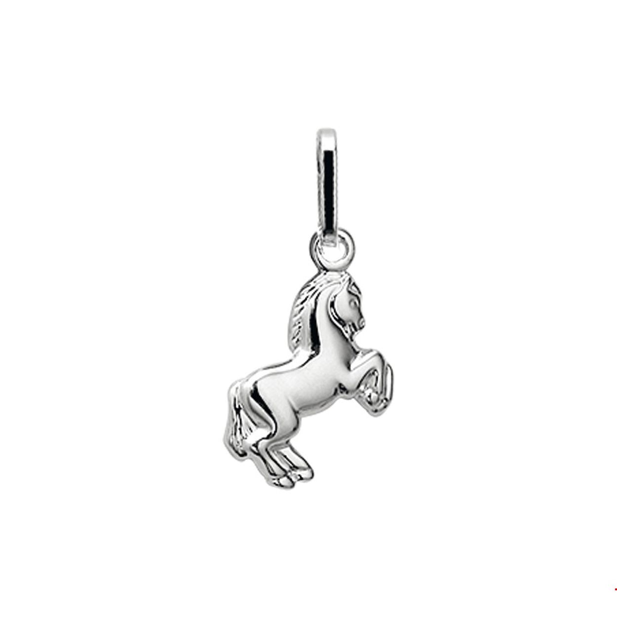 Zilveren hanger in de vorm van een paard met een afmeting van 13.7x8.9mm en uitgevoerd met een stevig hangoog. Deze hanger is natuurlijk uitermate goed geschikt voor de paardenliefhebbers onder ons. Tip: Combineer deze paarden hanger met bijpassende sieraden uit onze collectie en creëer zo een leuke paardenset!.
Breedte: 9 mm
Hoogte: 13.5 mm