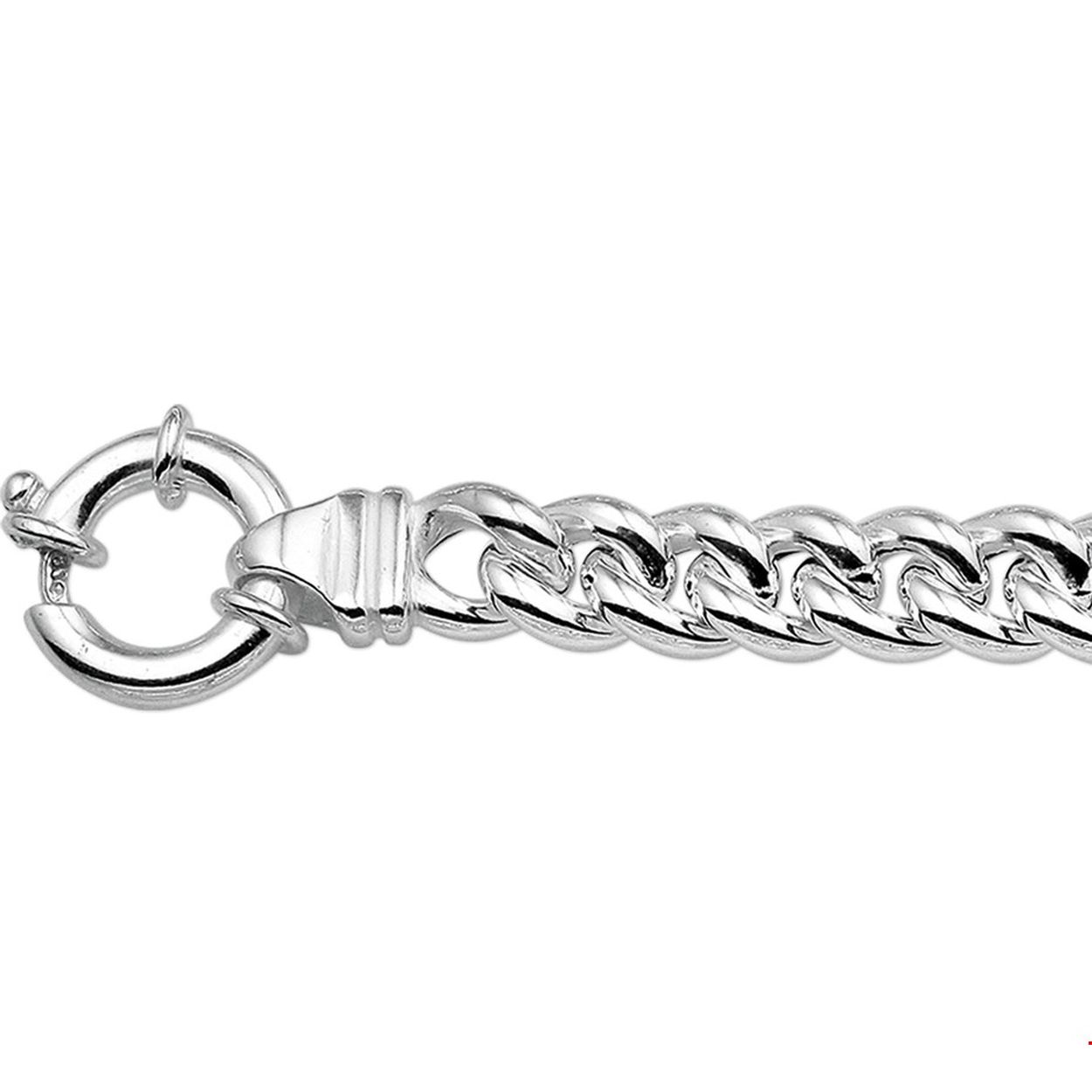 Beschrijving: Zilveren armband met gourmet schakel. 
Verpakt per: 1
Doelgroep: dames
Breedte: 7 mm
Langste lengte: 19 mm