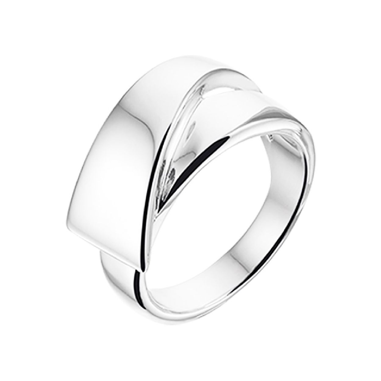 De ring is gemaakt van zilver en is zilverkleurig. Het is een sieraad voor dames.