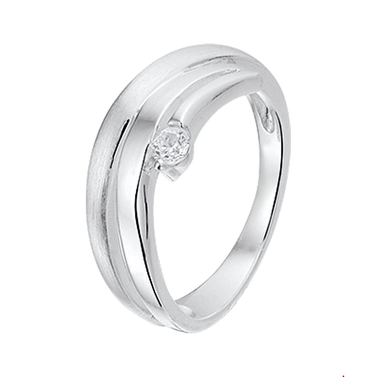 Gender: dames
Ringmaat: 17.50 mm (55)
Breedte: 8 mm
Zetting: solitaire (span zetting)