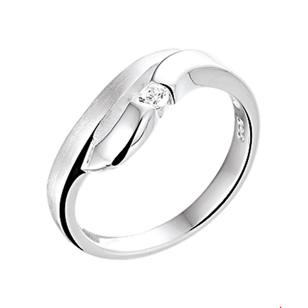 Gender: dames
Ringmaat: 16.00 mm (50)
Breedte: 8 mm
Zetting: solitaire (span zetting)