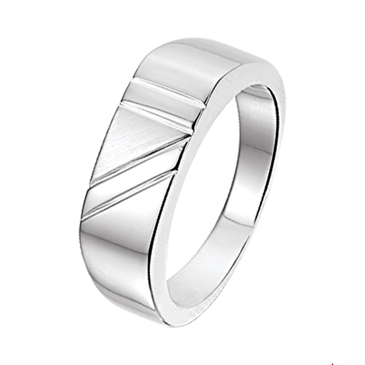 Zilveren heren ring