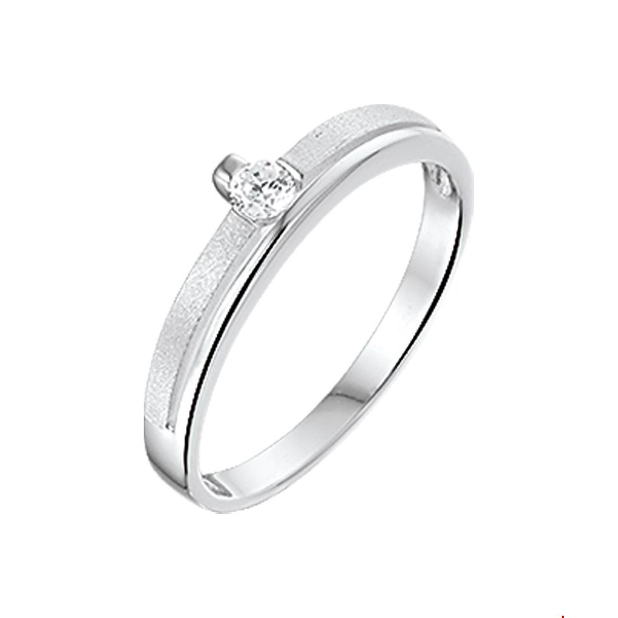 Gender: dames
Ringmaat: 18.50 mm (58)
Breedte: 3 mm
Zetting: solitaire (span zetting)