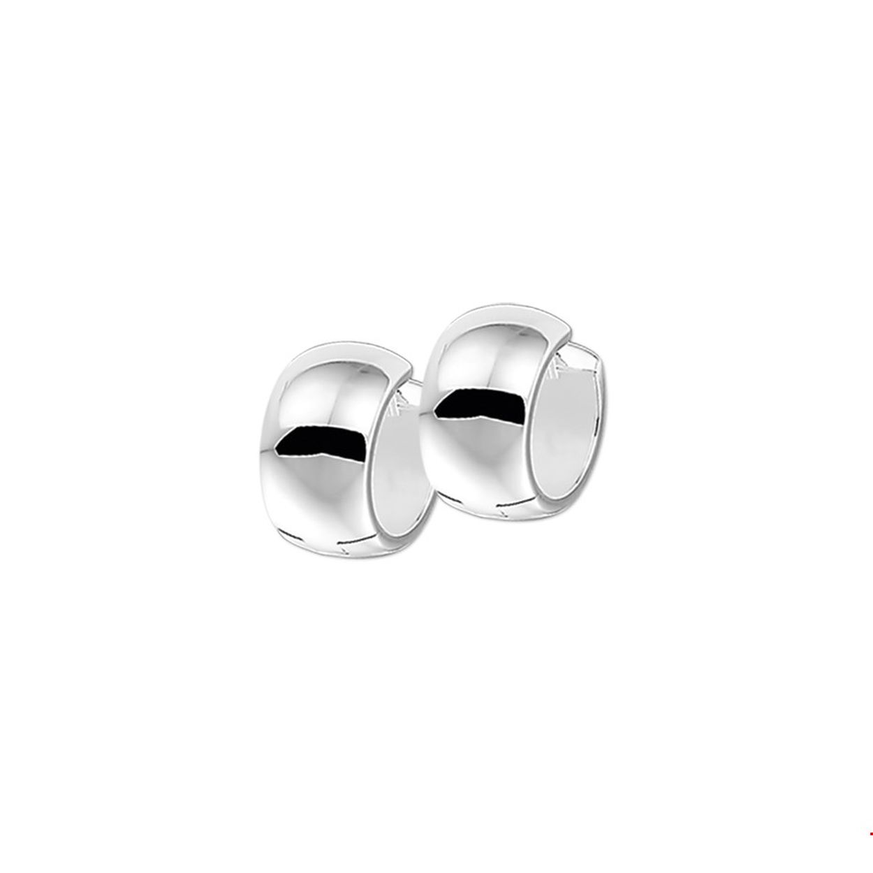 Beschrijving: Zilveren klapoorringen met een bolle buis en een poli afwerking. 
Verpakt per: 1
Doelgroep: dames
Breedte: 8.5 mm