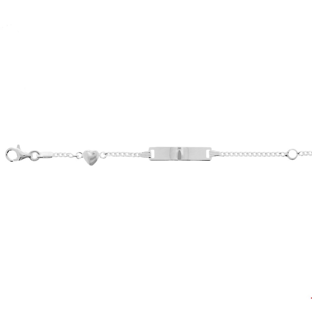 Beschrijving: Zilveren graveerarmband met een hartje. De lengte bedraagt 9cm met 2cm extensie. De breedte van de graveerplaat bedraagt 4.2mm.
Uniekenummer serie: 27333
Doelgroep: kinderen
Breedte: 4.2 mm
Kortste lengte: 9 cm
Langste lengte: 11 cm