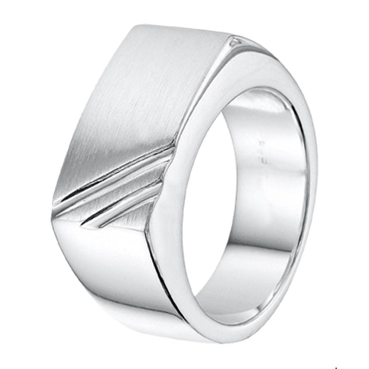 Zilveren dwarsmodel ring met een poli/matte afwerking.

Gender: heren
Ringmaat: 20.50 mm
Breedte: 10 mm