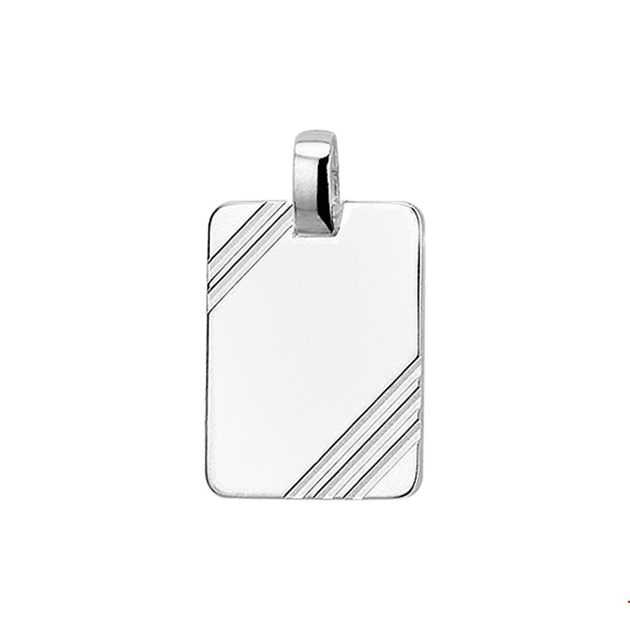 Zilveren Graveer hanger rechthoek
Breedte: 15.5 mm
Hoogte: 21 mm