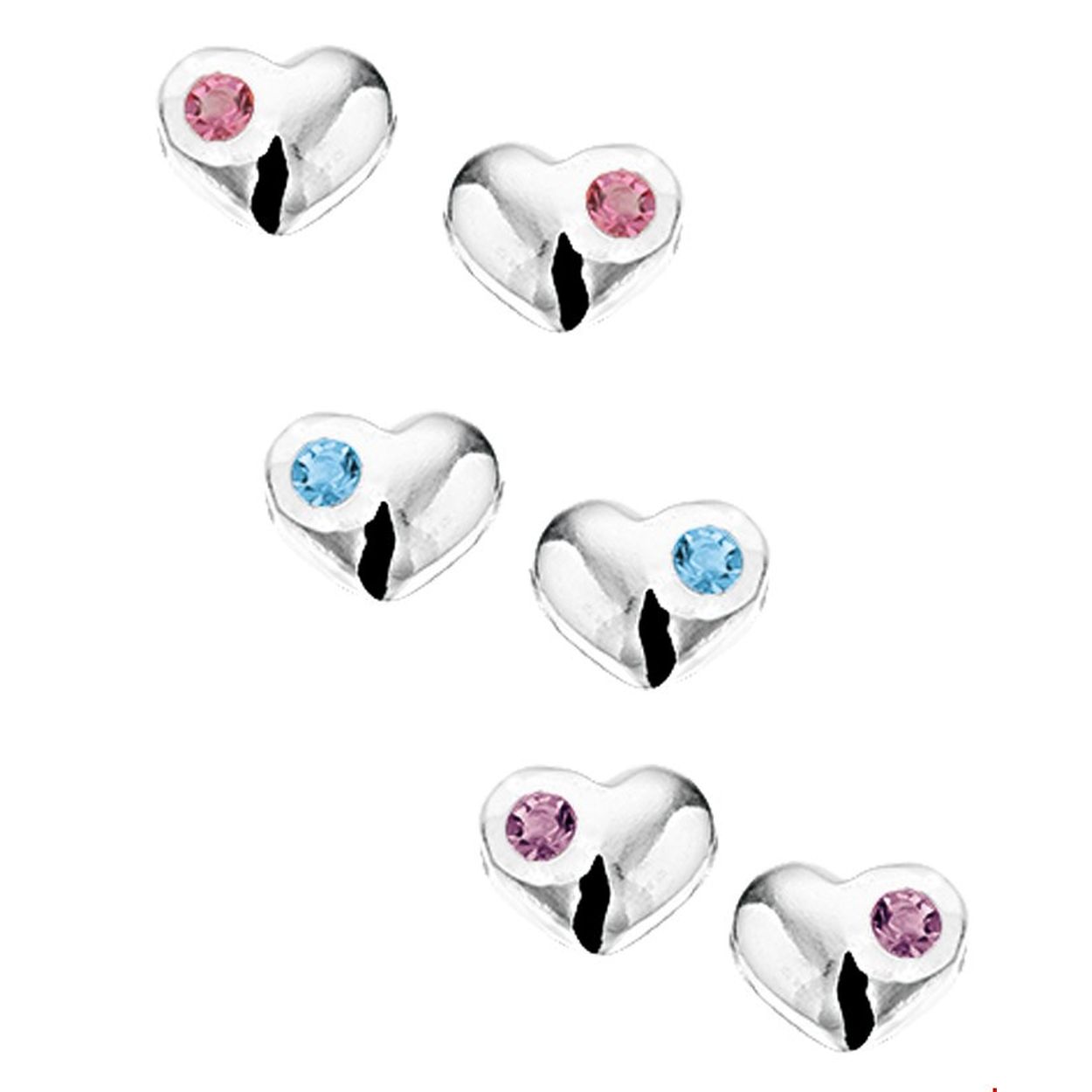 we hebben ze in 3 verschillende kleuren. Blauw, paars en roze. Ze gaan per stuk en niet per 3 zoals op de foto. U kunt mocht u ze bestellen in de omschrijving zetten welke kleur u wilt hebben.

Doelgroep: kinderen
Breedte: 7.5 mm
Hoogte: 6.5 mm