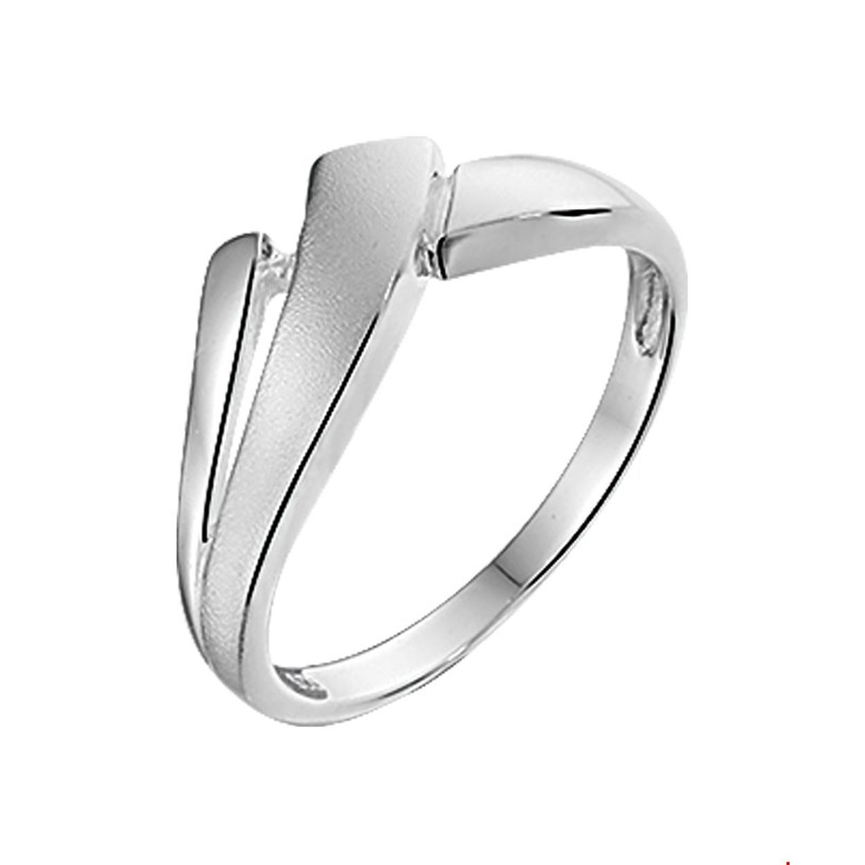 Beschrijving: Zilveren ring met een poli/matte afwerking. 
Uniekenummer serie: 26118
Verpakt per: 1
Doelgroep: dames
Ringmaat: 17.75 mm (56)
Breedte: 7.5 mm