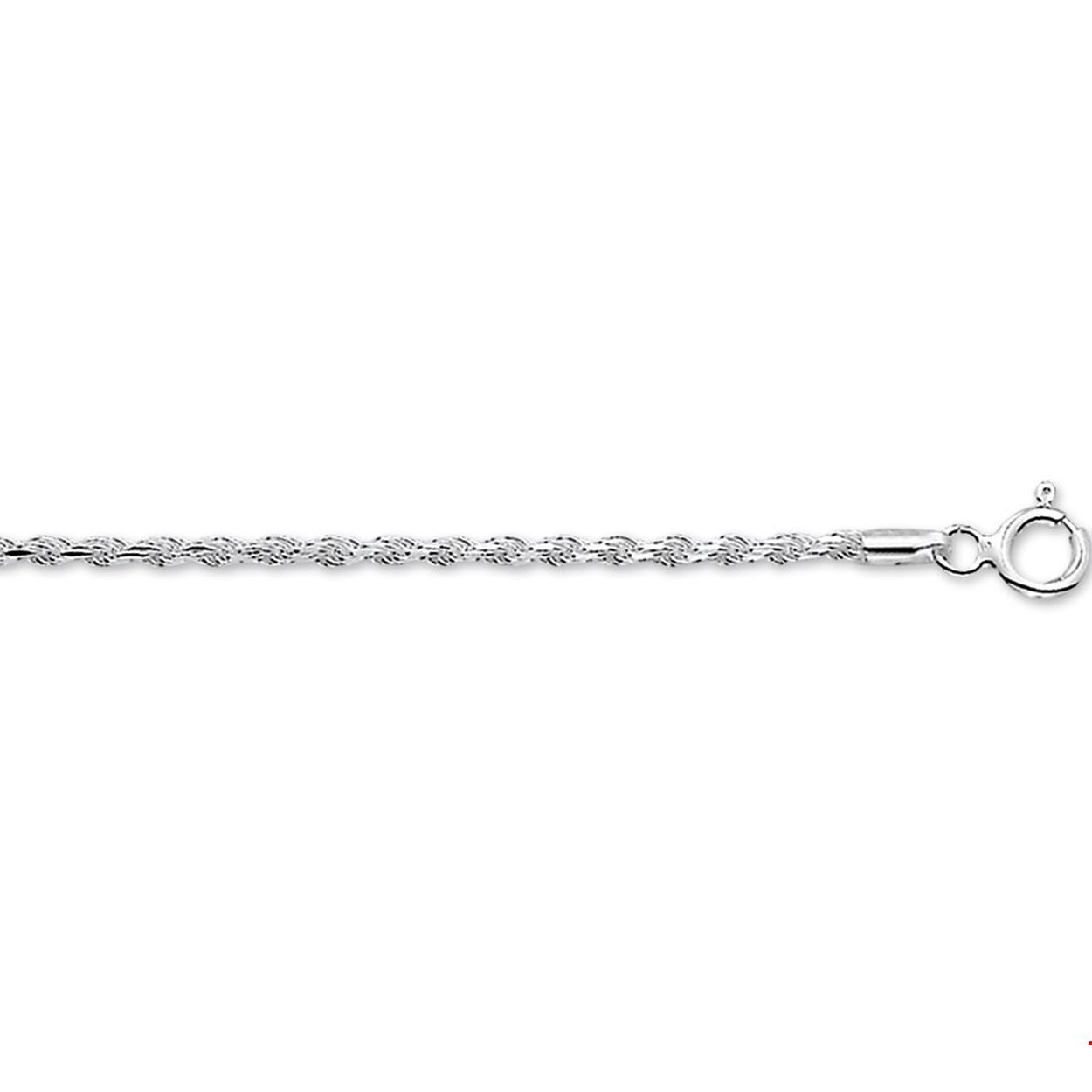 Artikelomschrijving:
925 Zilveren armband met koordschakel. 
Doelgroep: Dames
Metaalsoort: Zilver
Bewerking: Gediamanteerd
Schakeltype: Koord
Breedte: 2mm
Lengte: 19cm