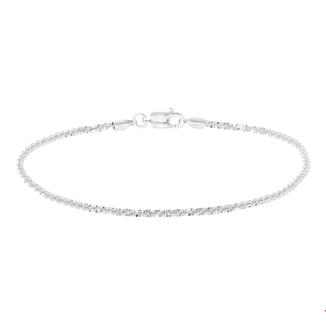 Beschrijving: Zilveren gevlochten armband.
Uniekenummer serie: 39196
Doelgroep: dames
Breedte: 1.8 mm
Langste lengte: 18 mm